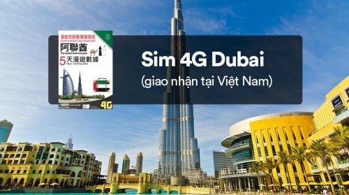 Sim 4G Dubai (UAE) giao nhận tại Việt Nam